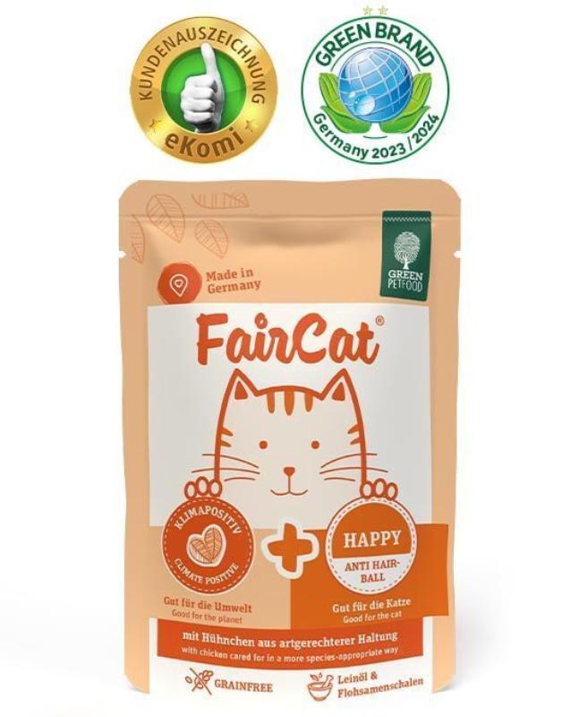 德國主食濕包 FairCat Happy 毛球護理 85g
