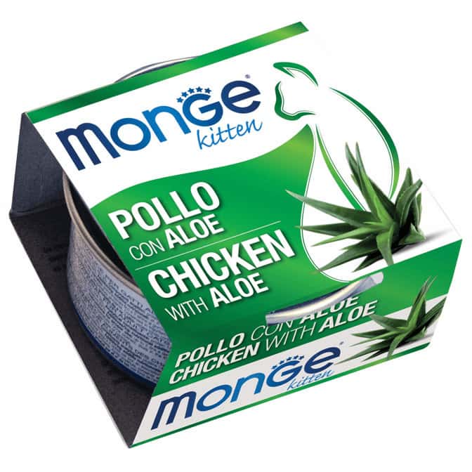 Monge Fruits 鮮果系列貓罐頭 – 雞肉蘆薈(幼猫)80gx24(原盒)(MO3352)