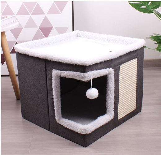 AMP402 可摺疊多用途貓屋-(41X41X35cm)