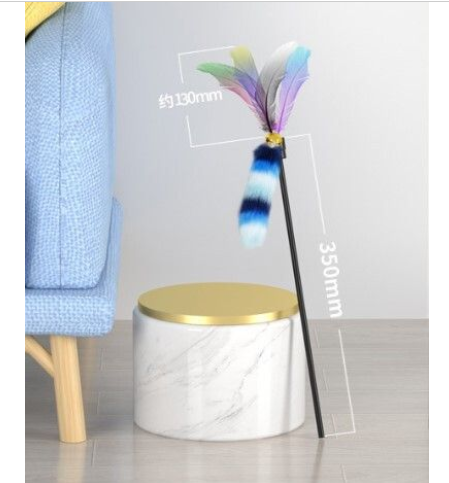 AMP301 彩羽逗貓棒（羽毛玩具）Cat Teaser Wand