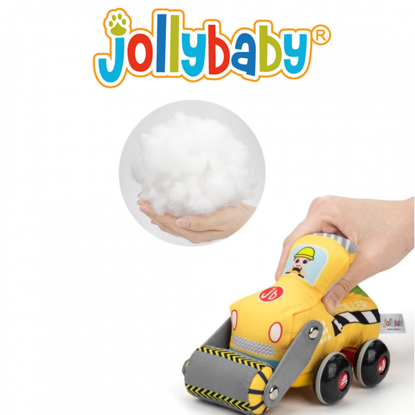Jollybaby Pull Back Toy 可拆洗益智回力車-Road Roller壓路車