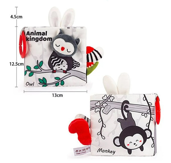 BB早教布書~多功能黑白尾巴書-森林篇[6-36M]