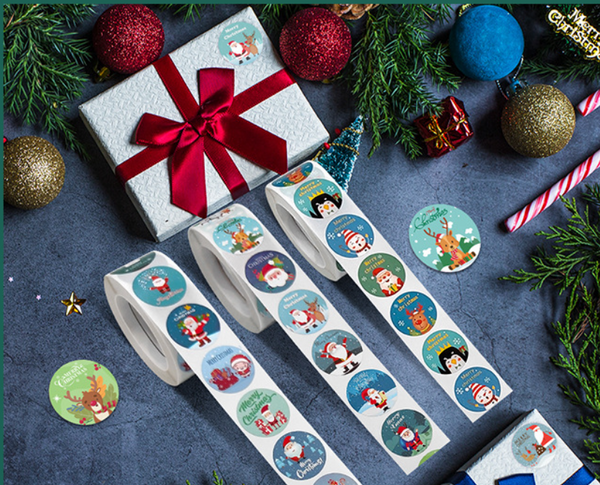K166 Christmas Sticker 聖誕貼字500入