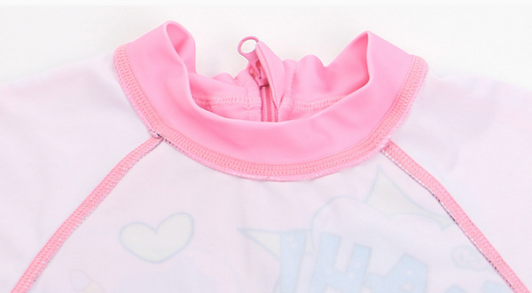 AMSW008P 粉紅獨角獸連身泳衣(附送泳帽) 80-130