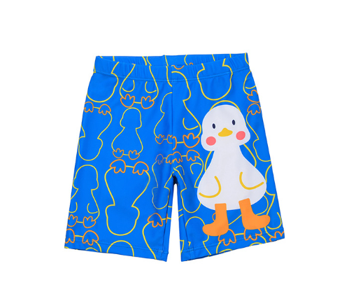 AMSW010Y 可愛鴨鴨長袖分體防曬泳衣(送泳帽) 100-120