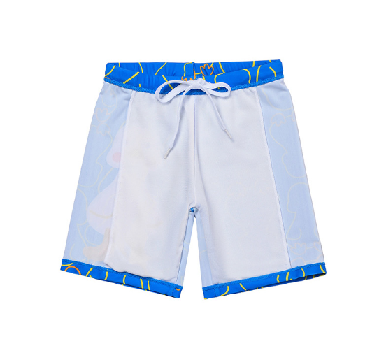 AMSW010Y 可愛鴨鴨長袖分體防曬泳衣(送泳帽) 100-120