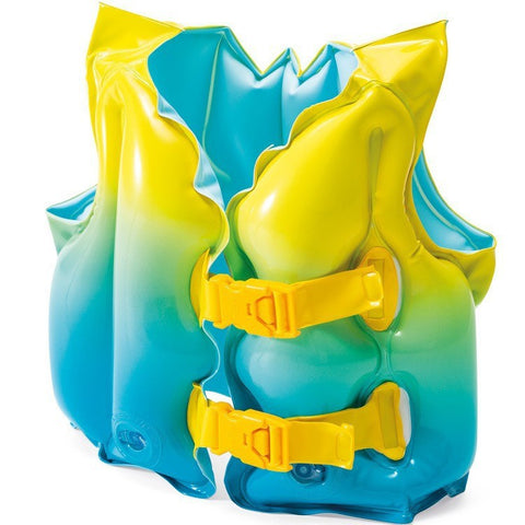 INTEX 漸變藍黃兒童救生背心（3-5歲）