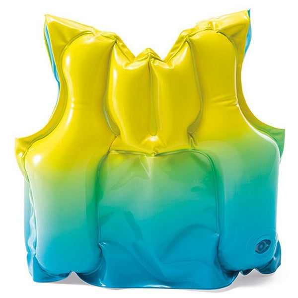 INTEX 漸變藍黃兒童救生背心（3-5歲）