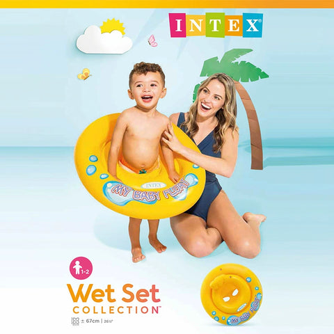 INTEX 嬰幼兒安全泳圈（1-2歲適用｜67cm｜Wet Set系列）