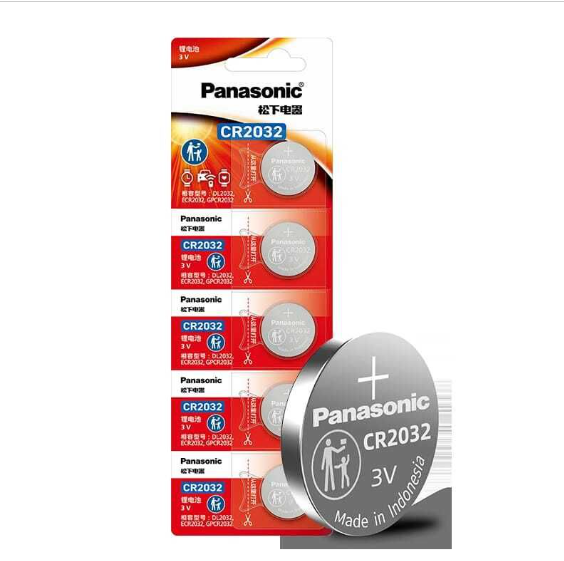 樂聲牌 - CR2032 3V 鈕形鋰電池 (5粒裝)