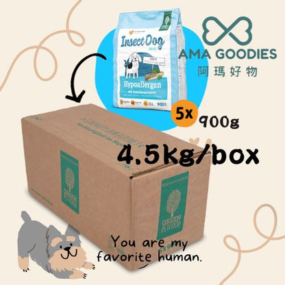 Insect Dog Hypoallergen蟲蟲蛋白【皮膚過敏】無穀物狗糧900g/4.5kg/10kg