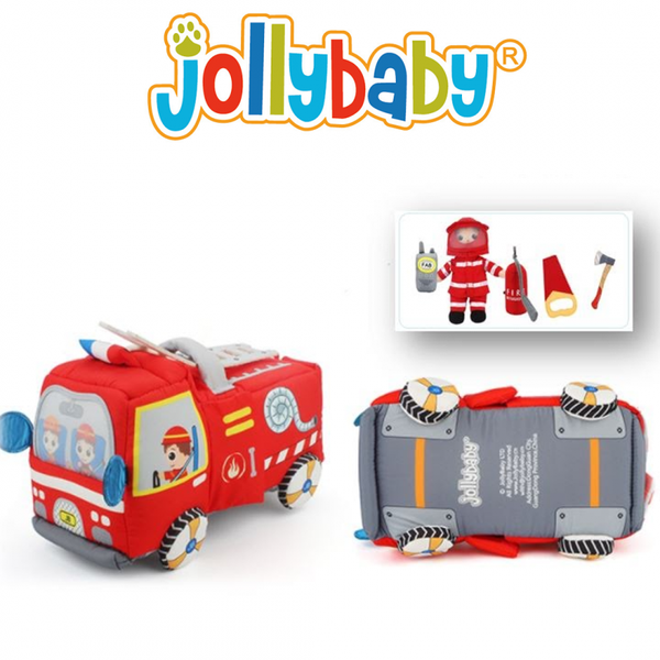 Jollybaby 3D 職業扮演玩具套裝｜消防車 Fire Truck｜角色扮演｜感統啟蒙｜幼兒教育玩具（12 個月以上）