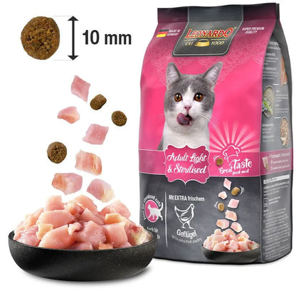 Leonardo德尼奧成貓糧 (鴨肉+海魚低脂配方)Light300g/1.8kg
