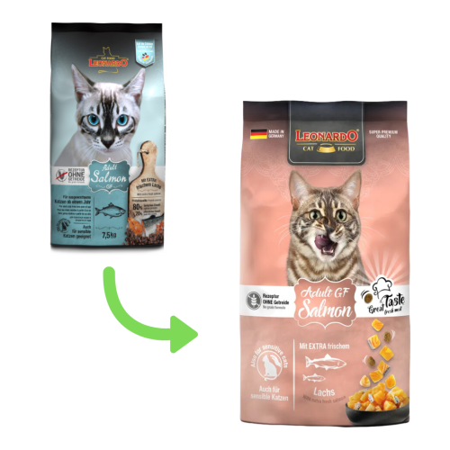 Leonardo德尼奧無穀成貓糧-GF Salmon三文魚300g/1.8kg/7.5kg