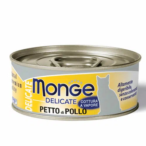 Monge Delicate 雞肉美味貓罐 – 純鮮雞肉 80gx24(原盒) (MO7306)