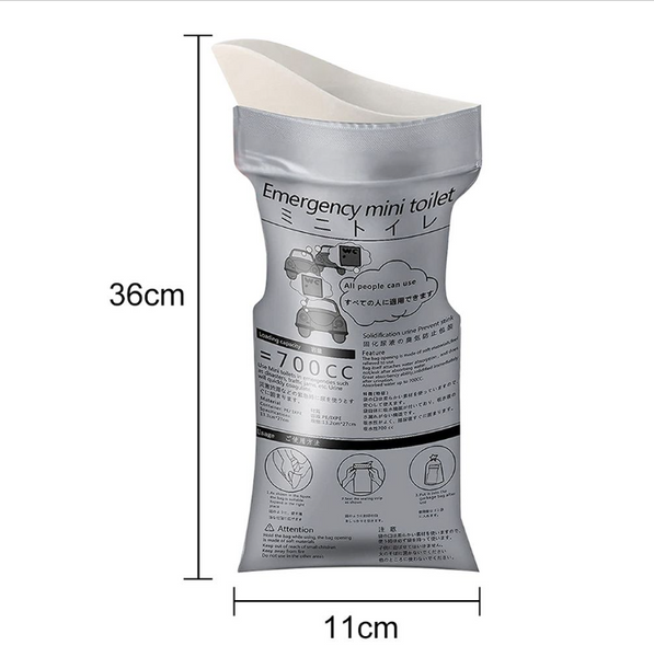 一次性緊急小便袋(迷你廁所) 700CC