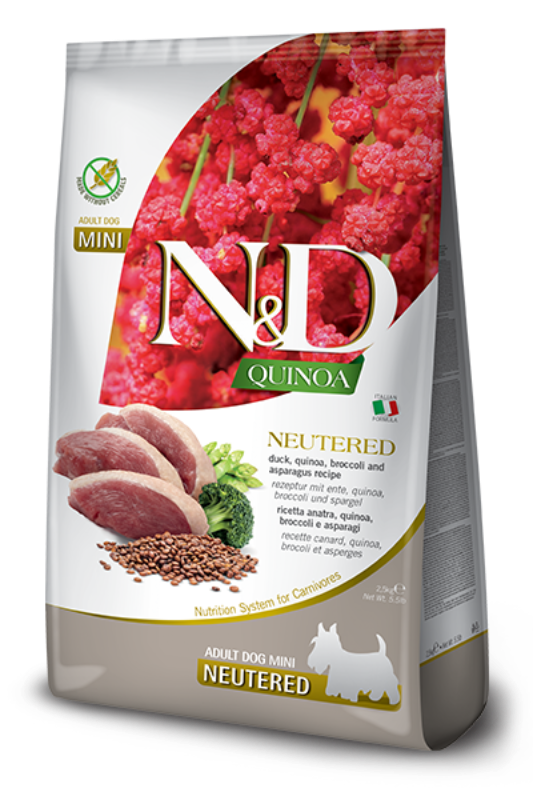 Farmina N&D Quinoa Functional Canine – Neutered Duck 鴨肉 – 2.5kg