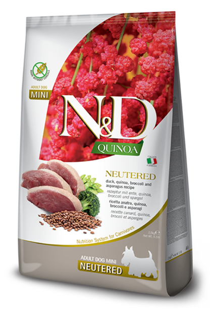 Farmina N&D Quinoa Functional Canine – Neutered Duck 鴨肉 – 2.5kg