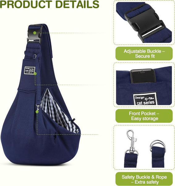 🐶輕巧寵物側背包🐱可調節寵物側背外出包 雙面設計 安全卡扣 (<8kg 適用貓狗)PA004