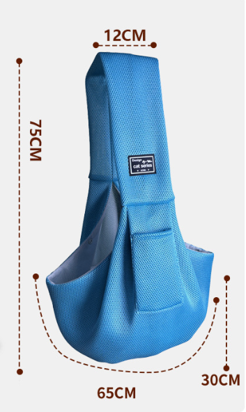 🐶輕巧寵物側背包🐱夏季透氣寵物側背外出包 網布耐抓 安全卡扣設計(3-7kg 適用貓狗)PA005