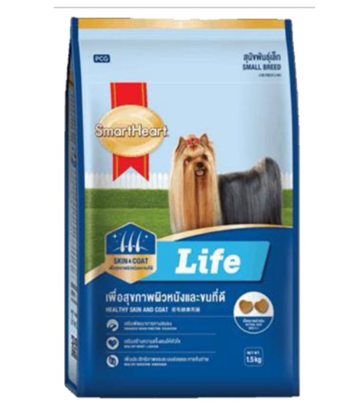 SmartHeart Life - 小型犬糧美毛配方1.5kg/10kg