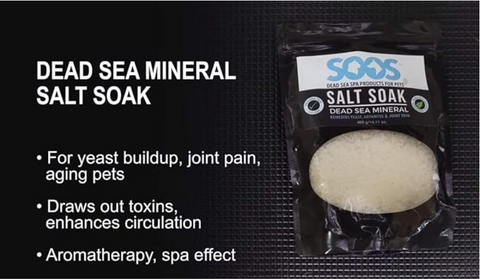 SOOS 寵物死海礦物鹽浴｜快速吸收緩解關節壓力舒緩情緒（400克）
