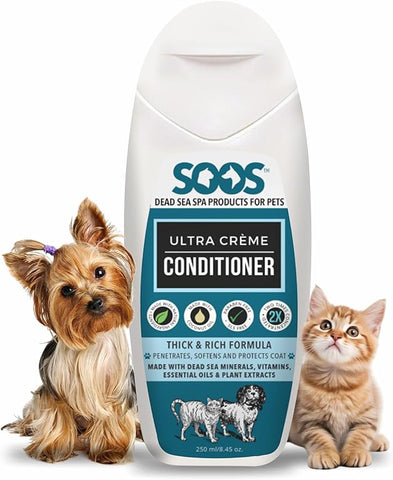 SOOS Pets Ultra Cream Conditioner 超順滑死海礦物寵物護毛乳 250ml (狗適用)