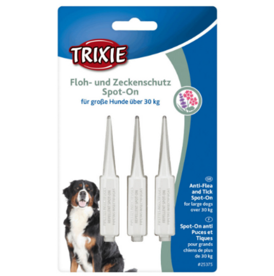 Trixie - Spot-On flea and tick protection, large dogs 殺蚤除牛蜱滴劑 (大型犬, 30kg+) 3 × 5 ml