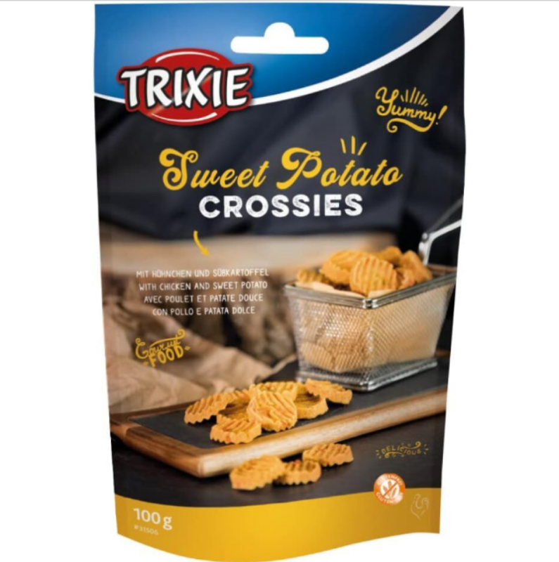 Trixie Sweet Potato Crossies 雞肉甜薯脆片 100g