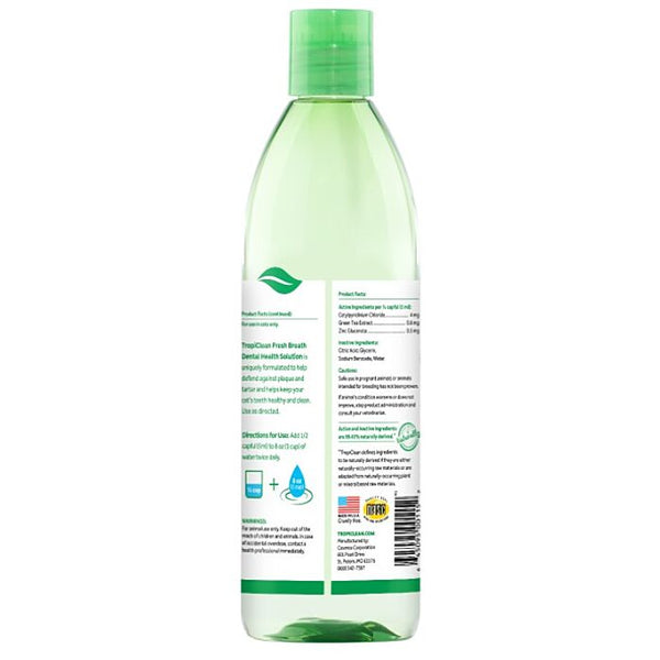 Tropiclean 貓咪專用天然清新口氣潔齒水16oz-TC1152