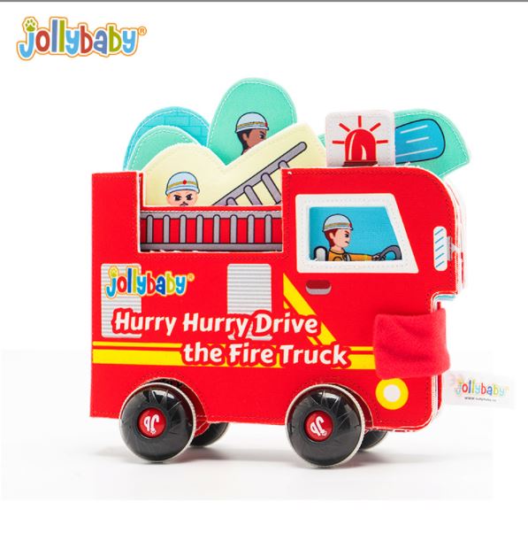 Jollybaby 3D Vehicle Cloth Book  3D車布書)(1-3yr)