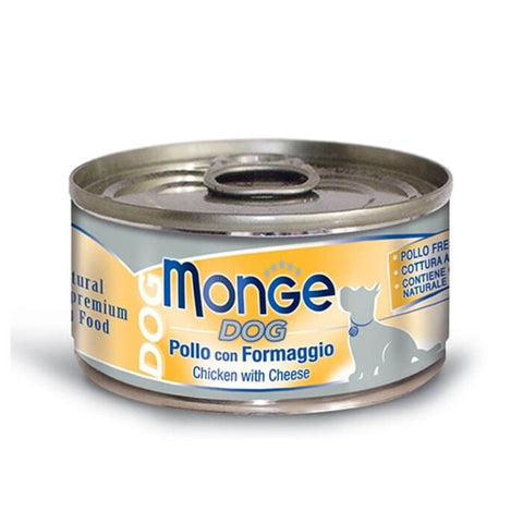 Monge Natural 真肉絲狗罐 – 雞肉芝士95gx24(原盒) (MO6934)