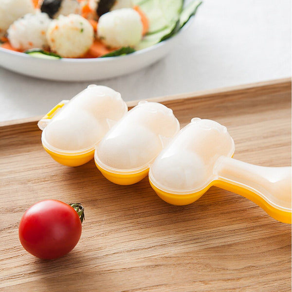 AMA011 飯糰搖搖樂-飯糰模具/附飯勺/搖搖飯糰製作器/小圓球米飯