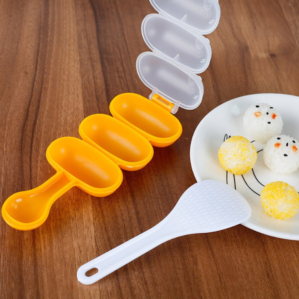 AMA011 飯糰搖搖樂-飯糰模具/附飯勺/搖搖飯糰製作器/小圓球米飯