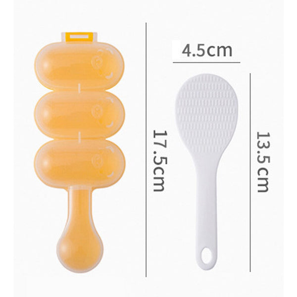 AMA011 飯糰搖搖樂-飯糰模具/附飯勺/搖搖飯糰製作器/小圓球米飯