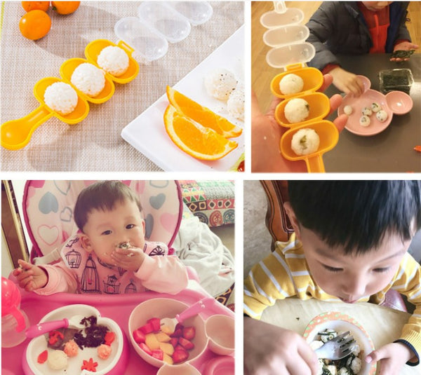 AMA011 飯糰搖搖樂-飯糰模具/附飯勺/搖搖飯糰製作器/小圓球米飯