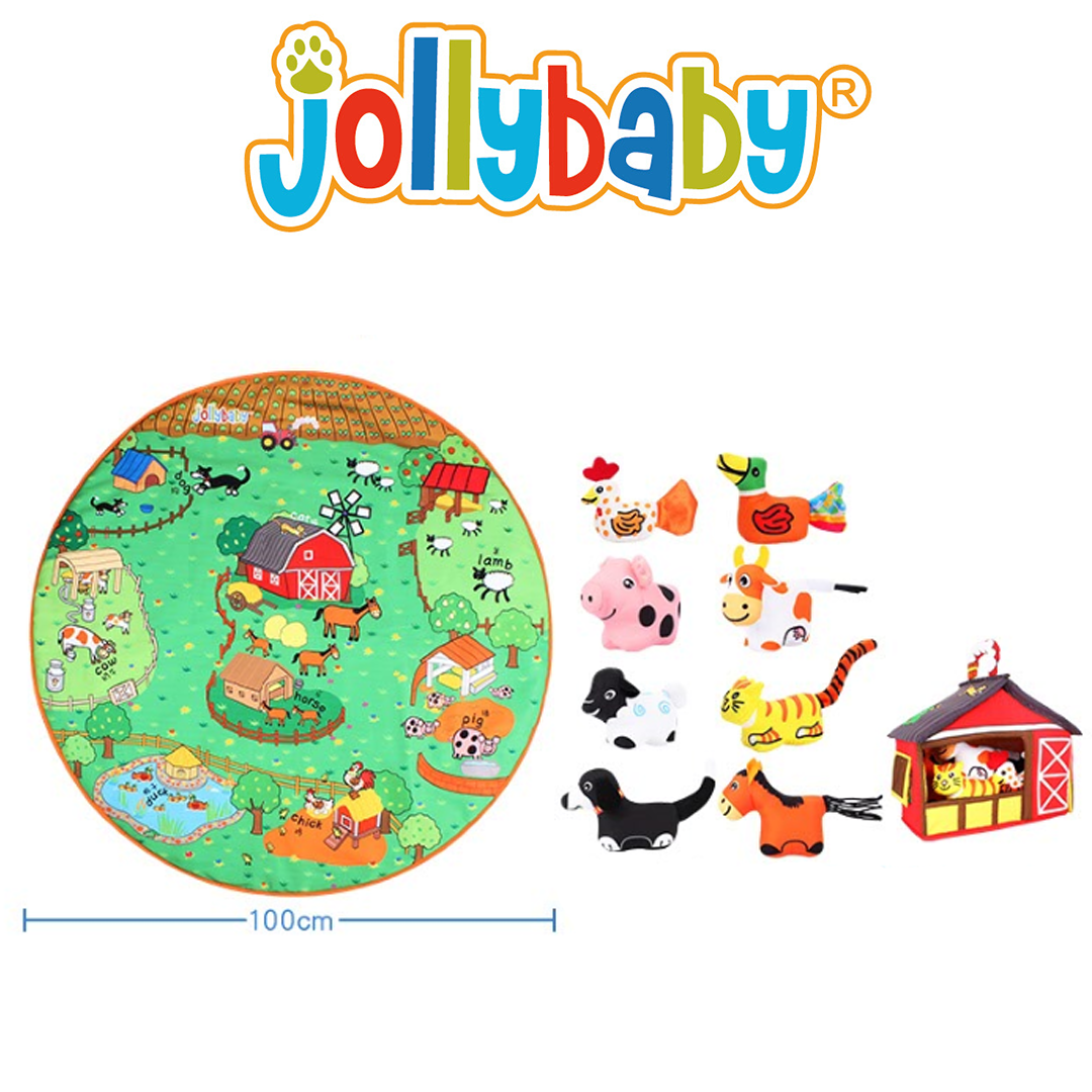 Jollybaby Playmat - Farm 農場 / Jungle 森林 遊戲墊 (100cmx100cm)