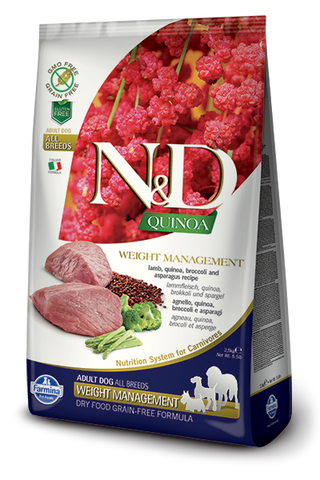 Farmina N&D Quinoa Functional Canine – Weight Management Lamb 藜麥功能天然狗糧 – 羊肉體控2.5kg