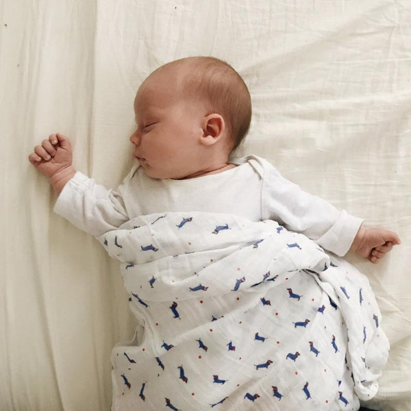 JOOWAA 嬰兒包巾 (臘腸先生) - SIZE 120CM X 120CM