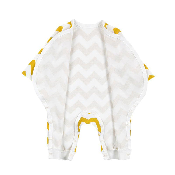 JOOWAA 斜襟連身衣 (黃色波浪) -新生禮盒(6件裝) (3-6M)