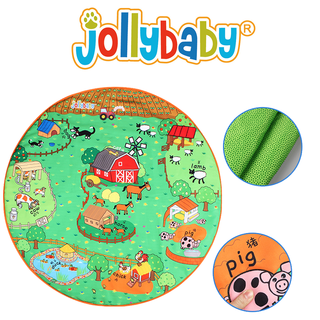 Jollybaby Playmat - Farm 農場 / Jungle 森林 遊戲墊 (100cmx100cm)