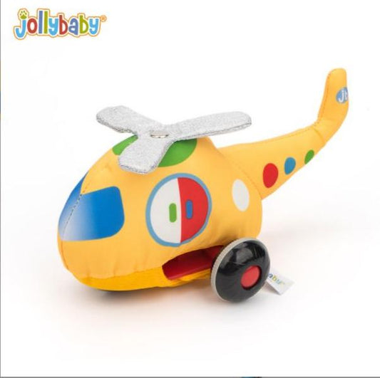 Jollybaby Pull Back Toy 可拆洗益智回力車-Helicopter直昇機