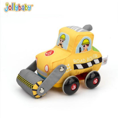 Jollybaby Pull Back Toy 可拆洗益智回力車-Road Roller壓路車