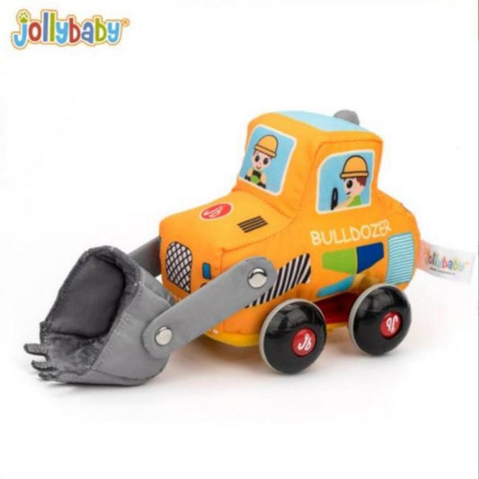 Jollybaby Pull Back Toy 可拆洗益智回力車-Bulldozer推土機