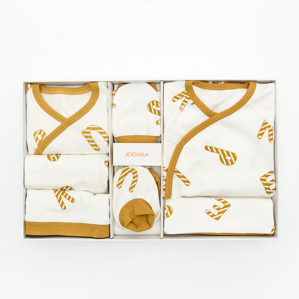 JOOWAA新生服裝禮盒(8件裝)-ABC字母 (3-6M)