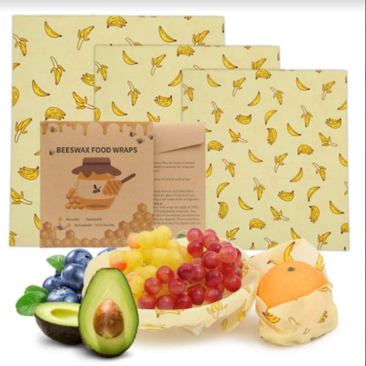 食品蜂蜡保鲜布Beeswax Wrap (3片裝)