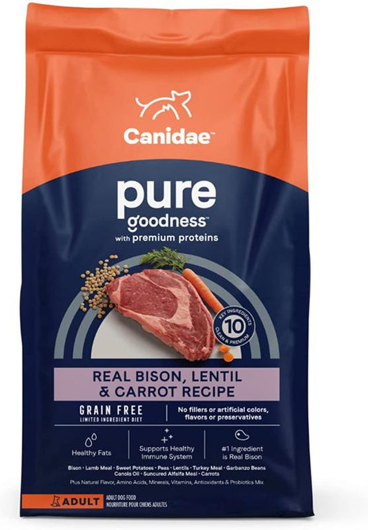 Canidae PURE GF Dog Bison無穀野牛成犬-4lb/10lb/21lb(缺貨)