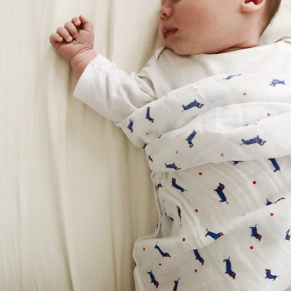 JOOWAA 嬰兒包巾 (臘腸先生) - SIZE 120CM X 120CM