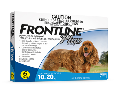 Frontline Plus - 殺蚤除牛蜱水 (中型犬) 原裝行貨(舊款隨發)