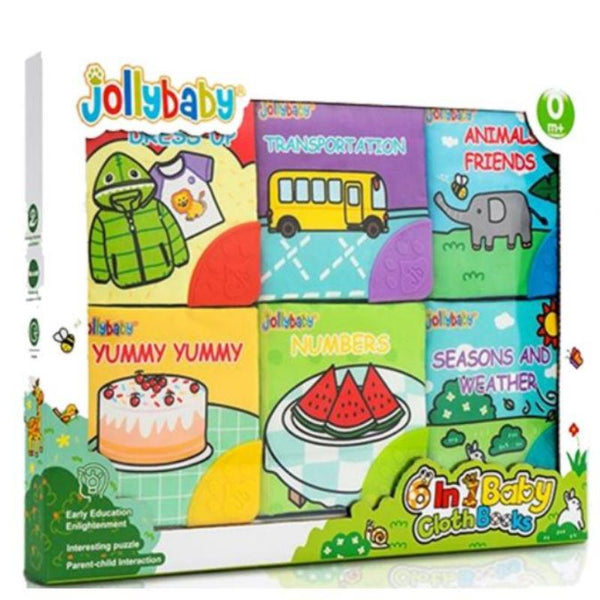 Jollybaby Baby Molar Cloth Book Set 嬰兒磨牙布書裝